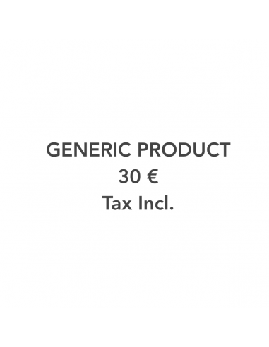 Generic Product - 30€ value, tax inc.