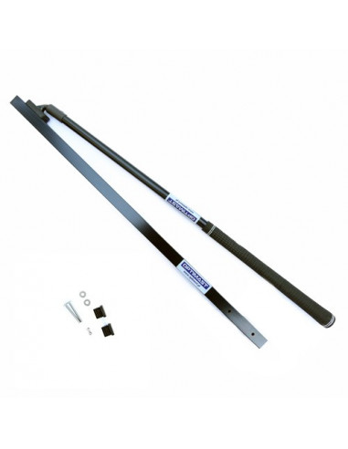 Tiller with extension set releasable joint BLACK anodised